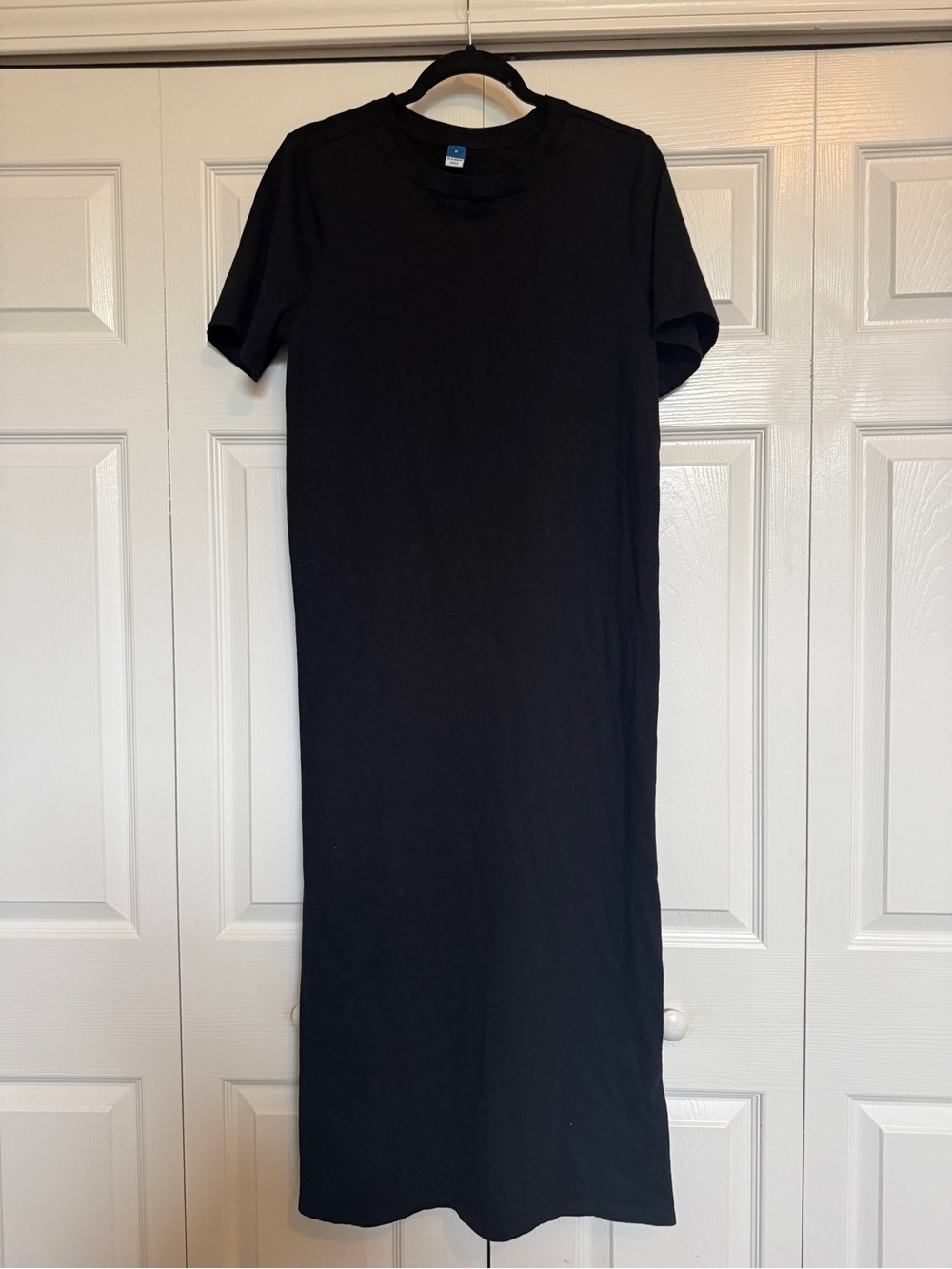 Classic Black Short-Sleeve Maxi Dress by Old Navy